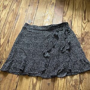 Love Monochrome Floral Mini Skirt